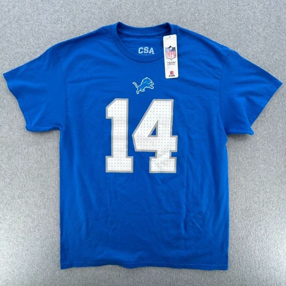 Detroit Lions Amon-Ra St. Brown #14 Honolulu Blue Shirt T-shirt size Men's Large